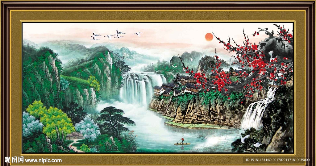 国画梅花
