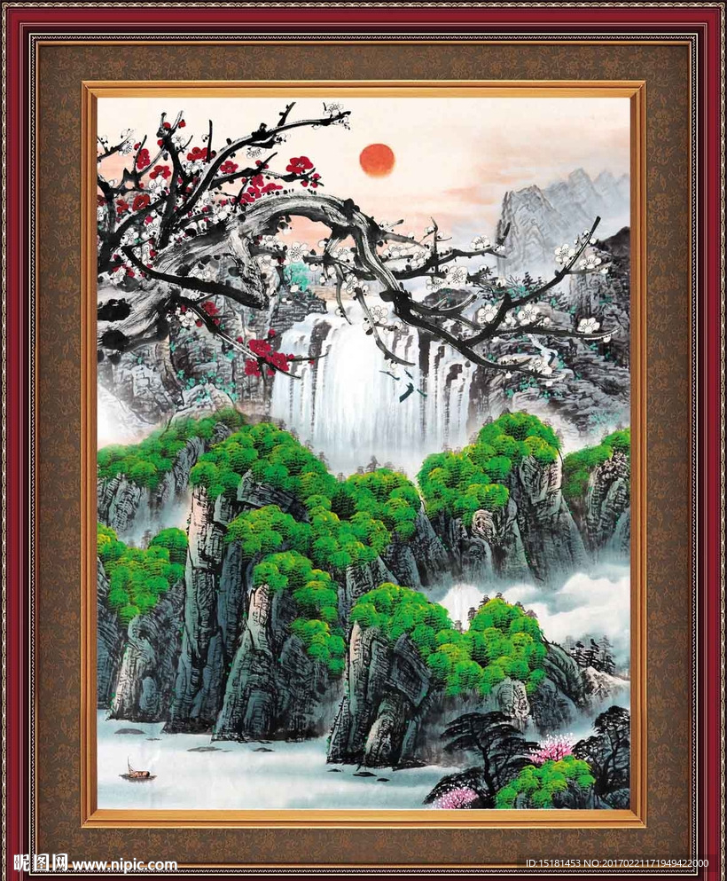 国画梅花