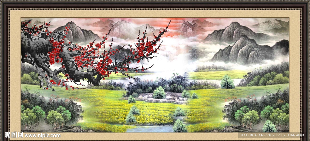 国画梅花