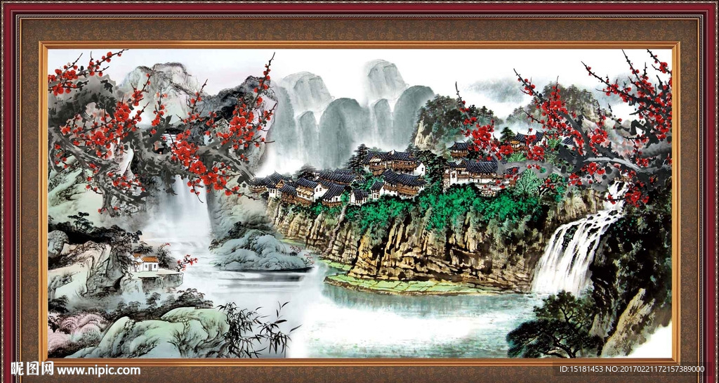 国画梅花