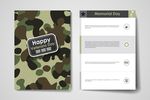 创意迷彩风格封面设计矢量素材