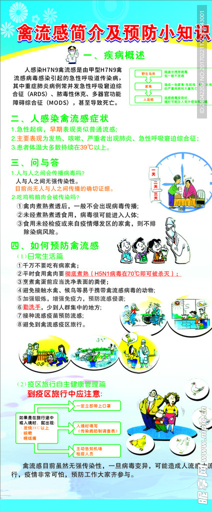 H7N9禽流感展架