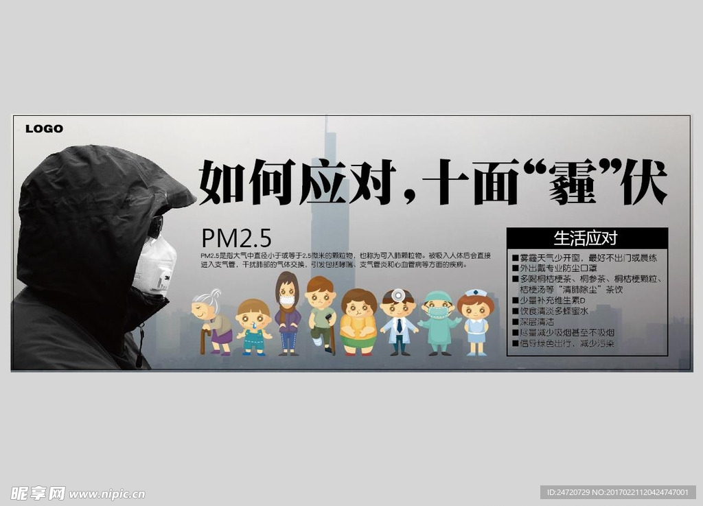 雾霾海报