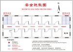 酒店安全疏散示意图