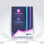 简约抽象封面设计矢量模板素材
