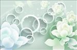 3d圆圈梦幻透明花