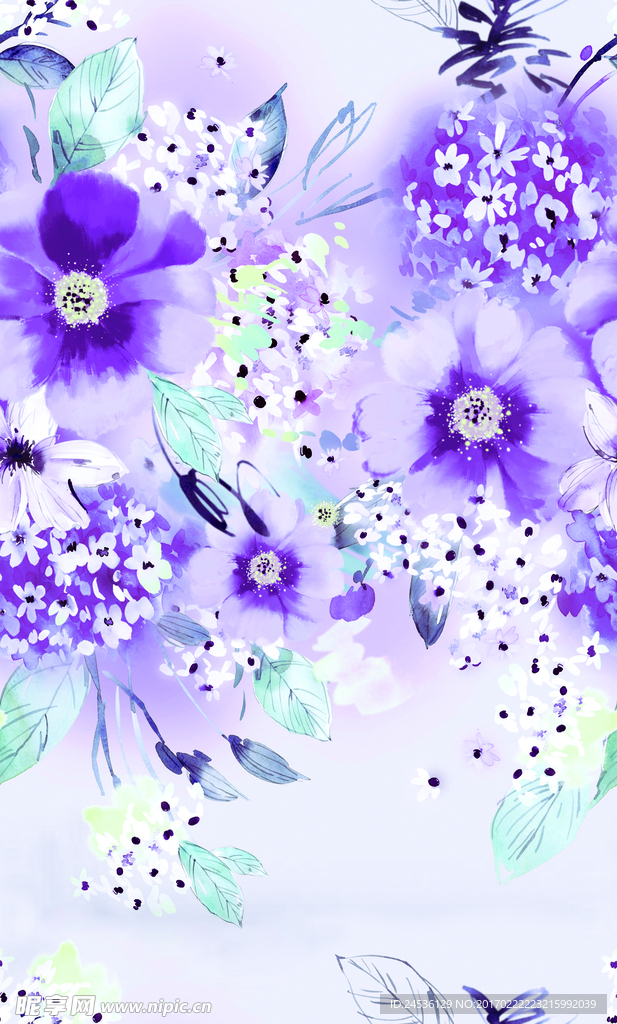 紫色花海