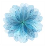 蓝色透明花朵