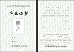 山东省普通高中毕业证范本