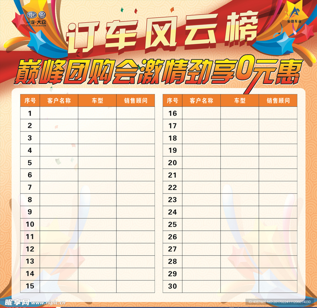 订车风云榜