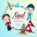 旅行 卡通儿童