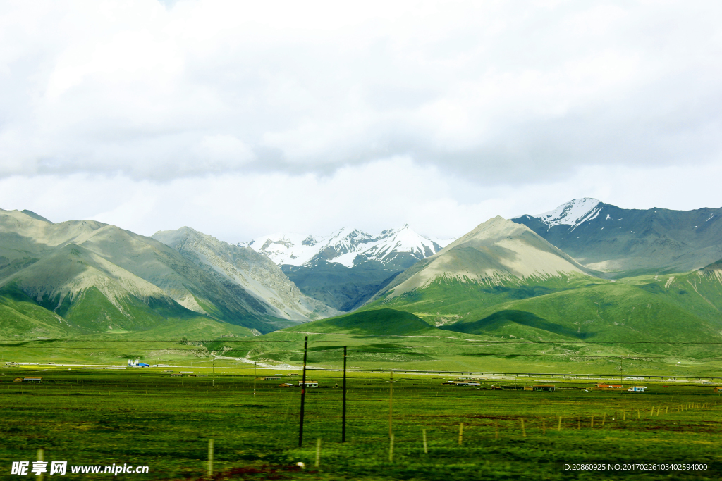 高山草地景色图片