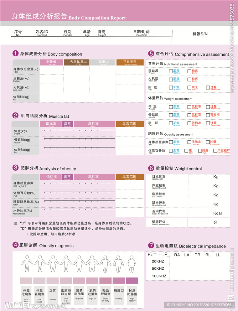 身体组成分析报告