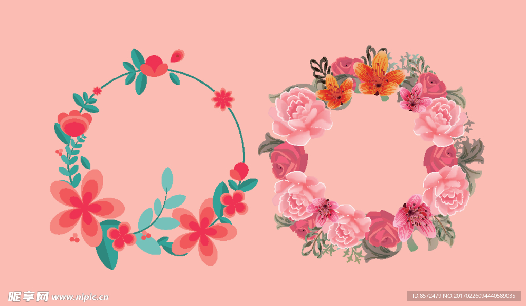 花朵花环