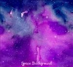 蓝紫色太空背景矢量素材