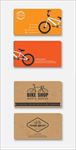 自行车户外行业名片卡片