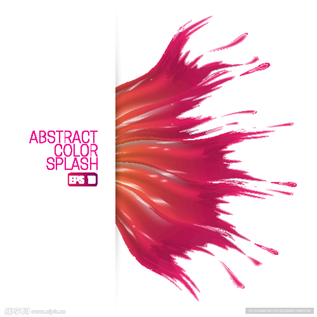 彩色飞溅矢量背景