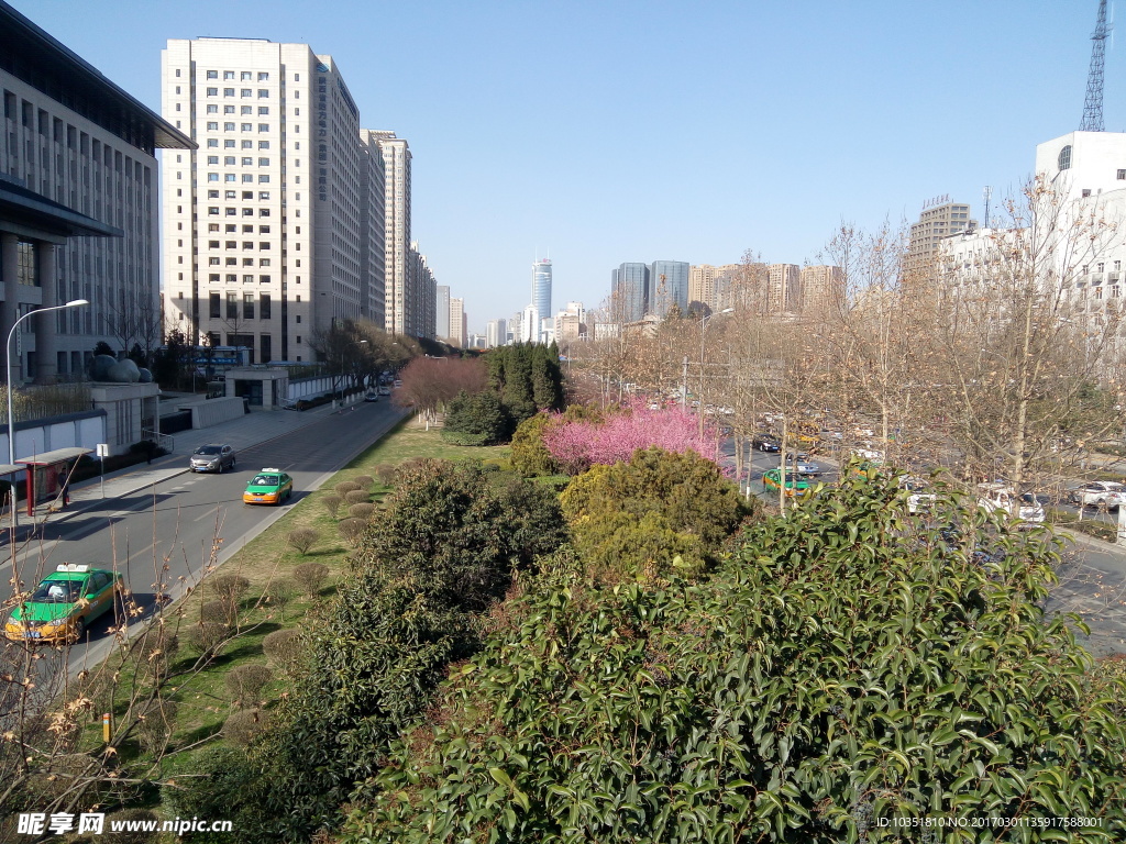 二环立交桥上 都市风景