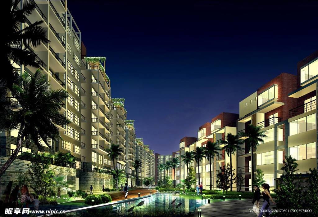 住宅建筑景观效果图