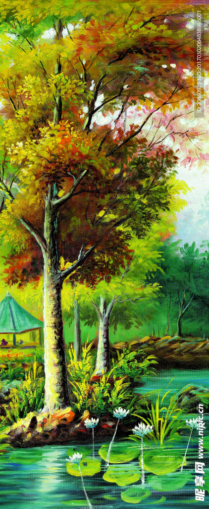 风景油画图片