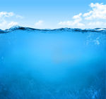 海水一天景色图片