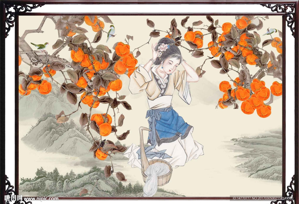 国画仕女图
