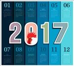 2017年日历模板
