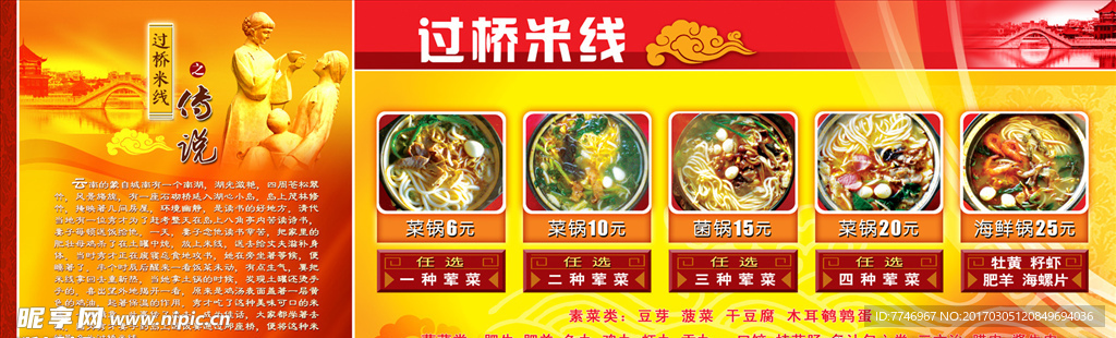 米线展板