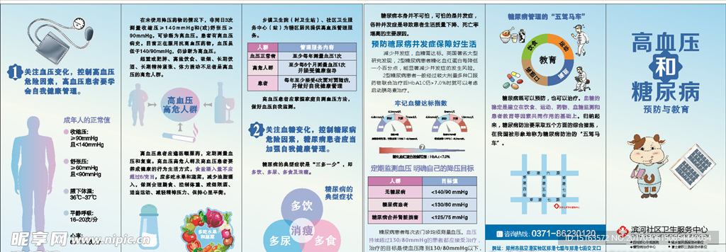 高血压糖尿病折页