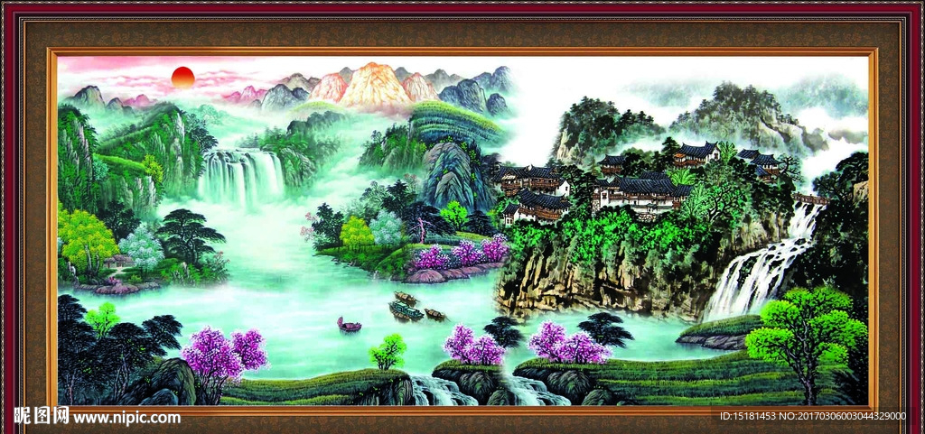 巨幅山水画