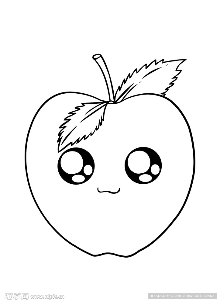卡通苹果