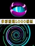 多彩漩涡logo片头ae模板