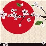 矢量日本的樱花