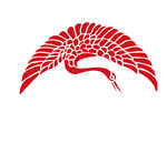 仙鹤神鸟矢量