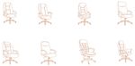 一套椅子线稿CDR矢量图