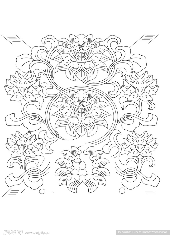 矢量花纹