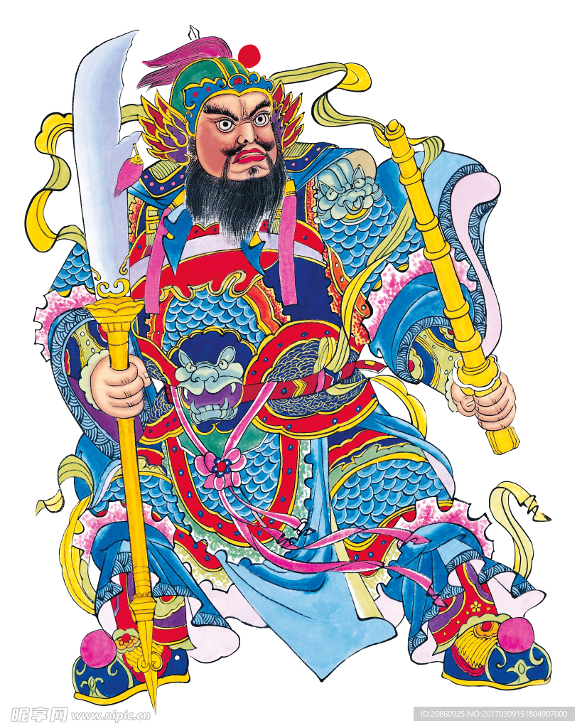古代门神图片