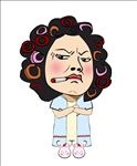 包租婆 手绘 动漫 卡通 人物
