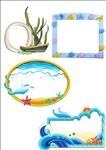 海洋边框素材