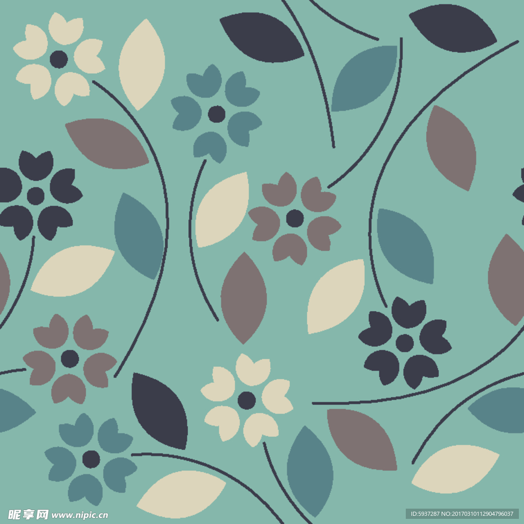 小碎花底纹