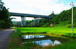 高速路桥 田园风光