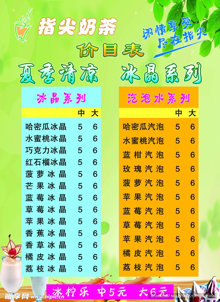 价目表