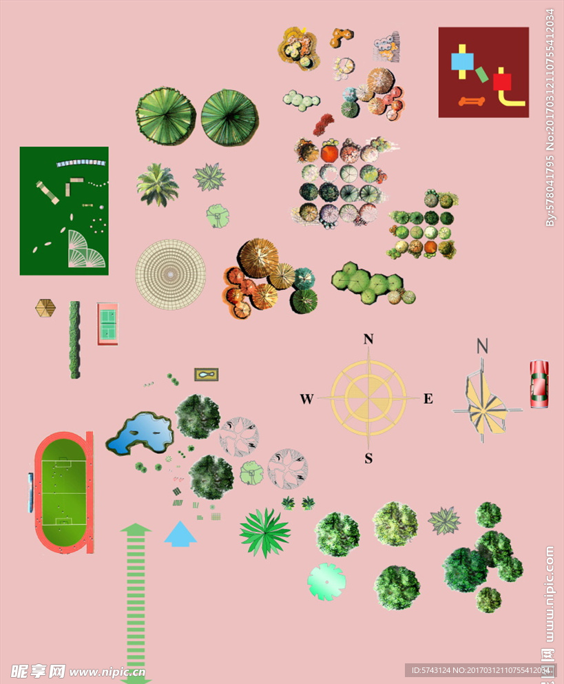 总平 树 景观