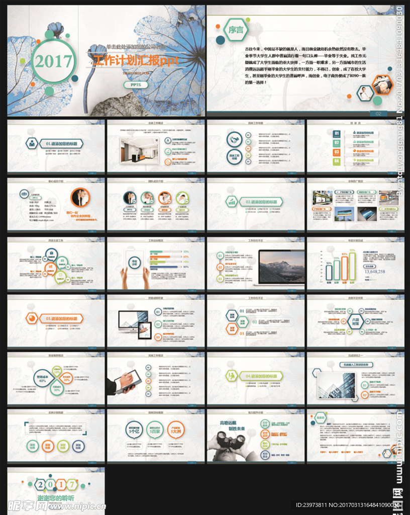 工作计划总结汇报PPT