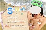 清凉夏日美女海报