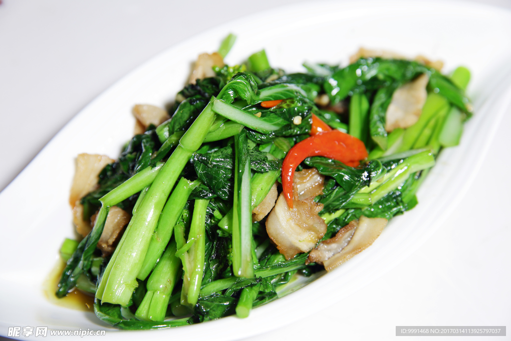 泰椒炒菜心