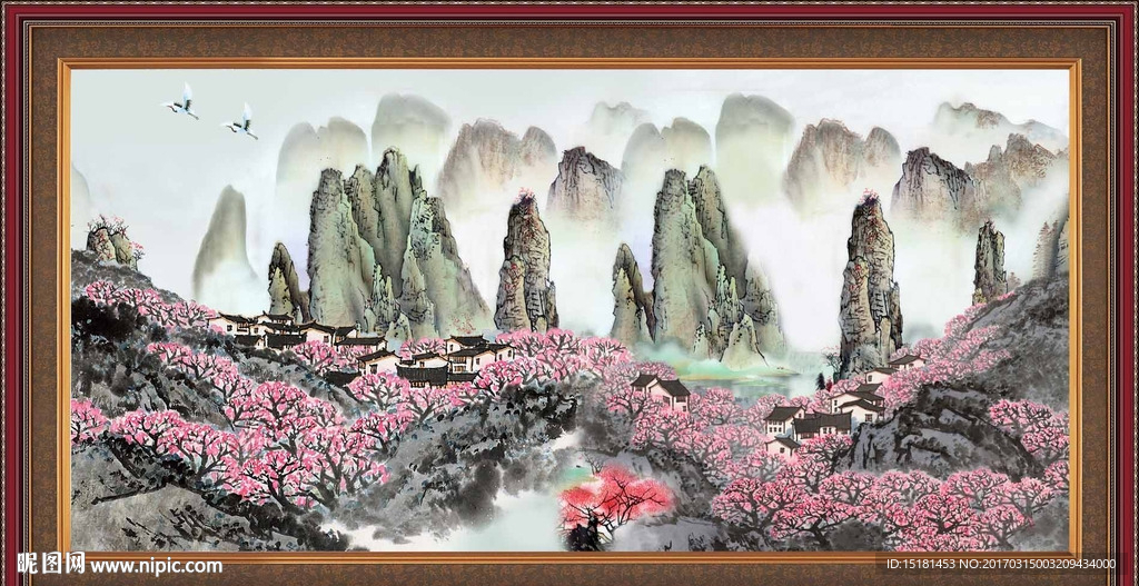 巨幅山水画