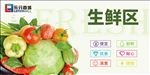 商超内部分区生鲜装修图片