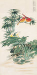 花鸟玄关背景墙