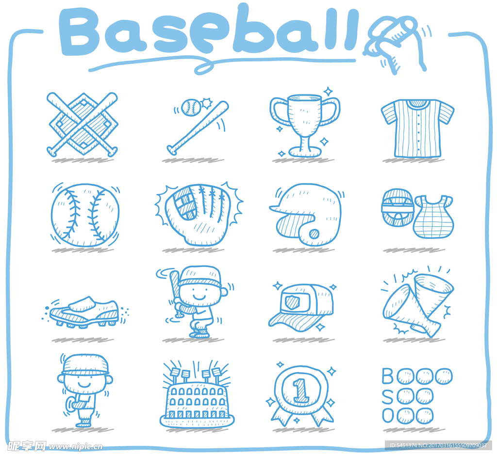 棒球运动图案